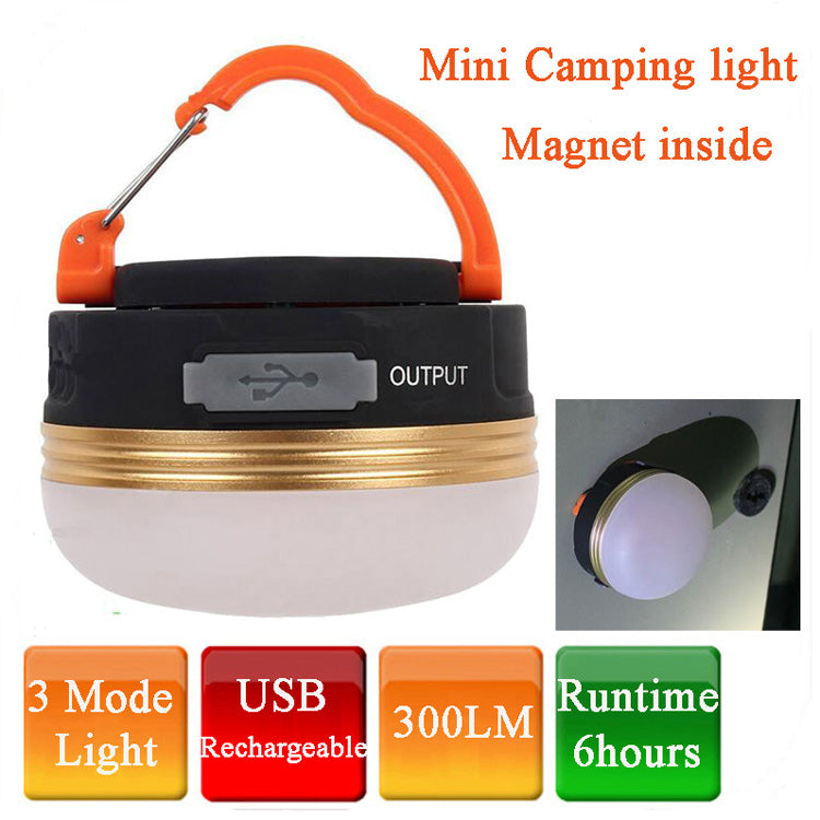 300 Lumen Outdoor USB Charging Hanging Camping Light