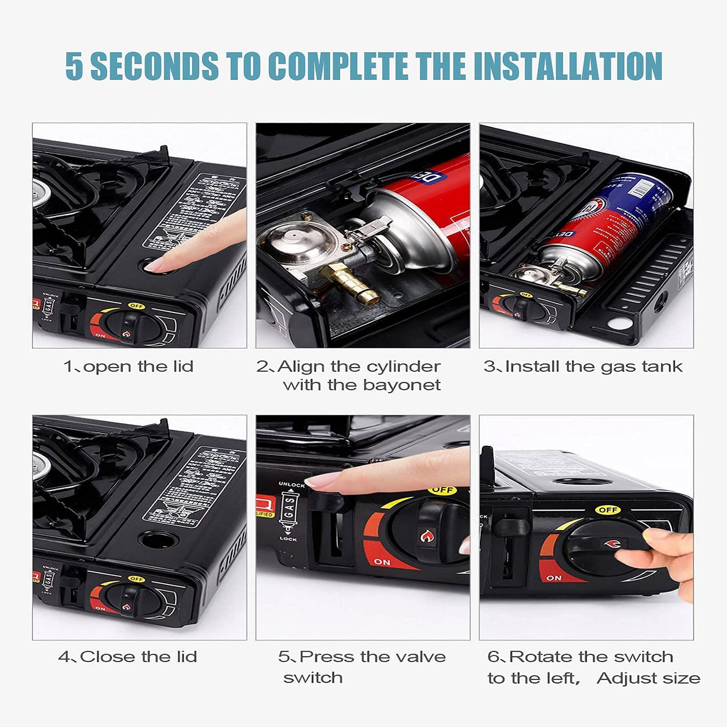 Outdoor Camping Garden Portable Gas Stove