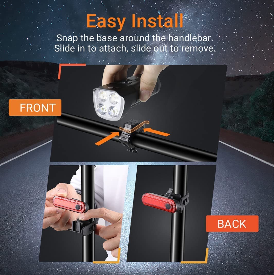 FREE shipping 2000 Lumen Bicycle Headlamp