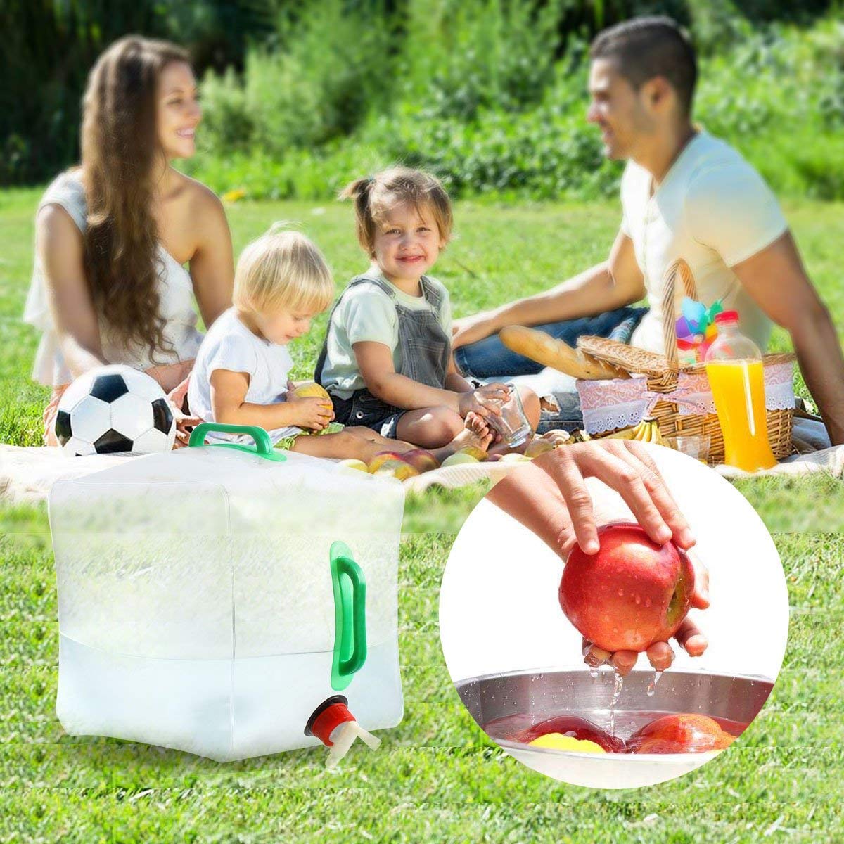 20L/10L Outdoor Portable Folding Water Bag Set
