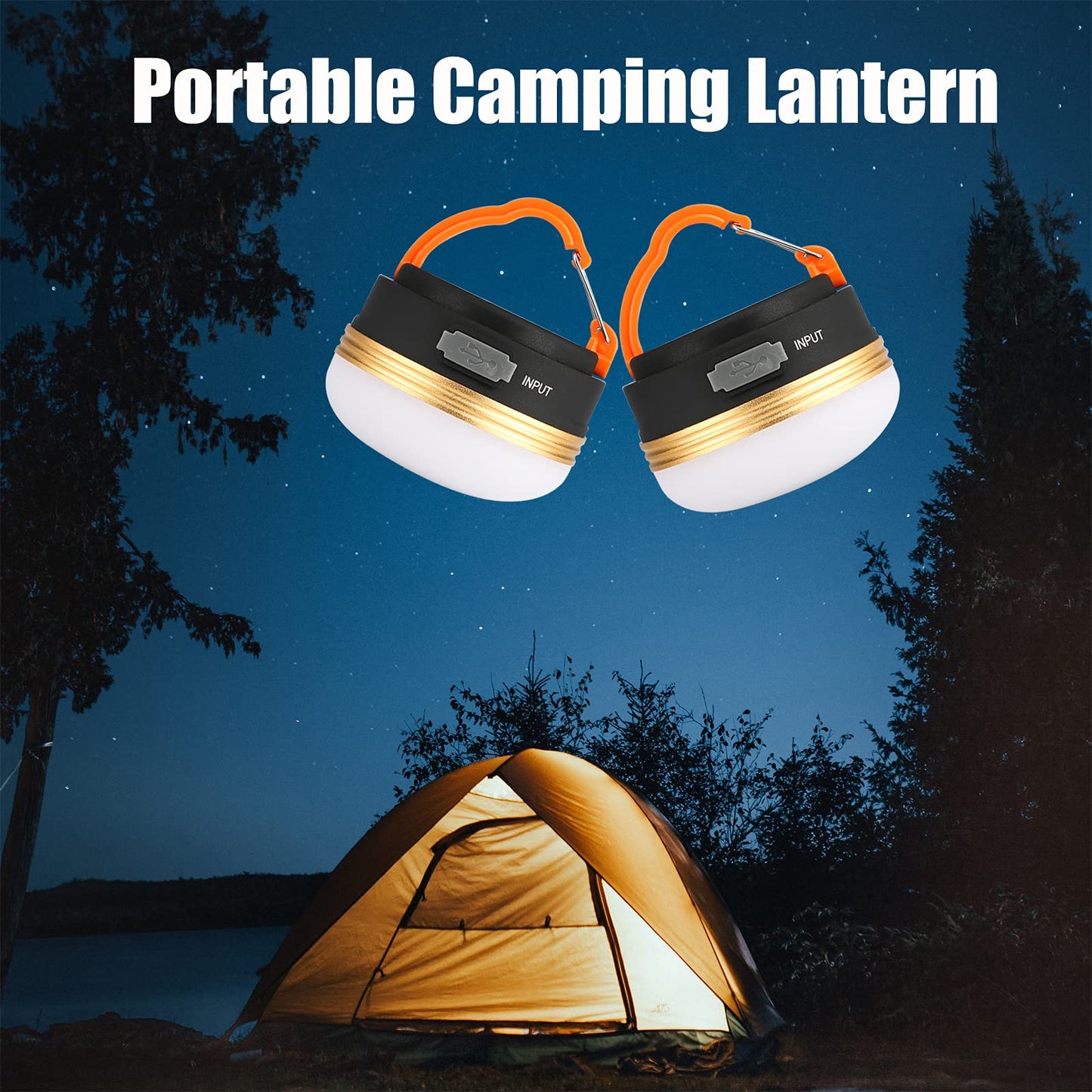 300 Lumen Outdoor USB Charging Hanging Camping Light
