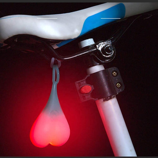 Bicycle Heart Shape Silicone Warning Light