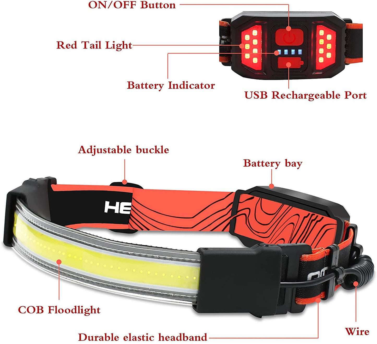 230 Angle Lighting Wide Beam LED Headlight