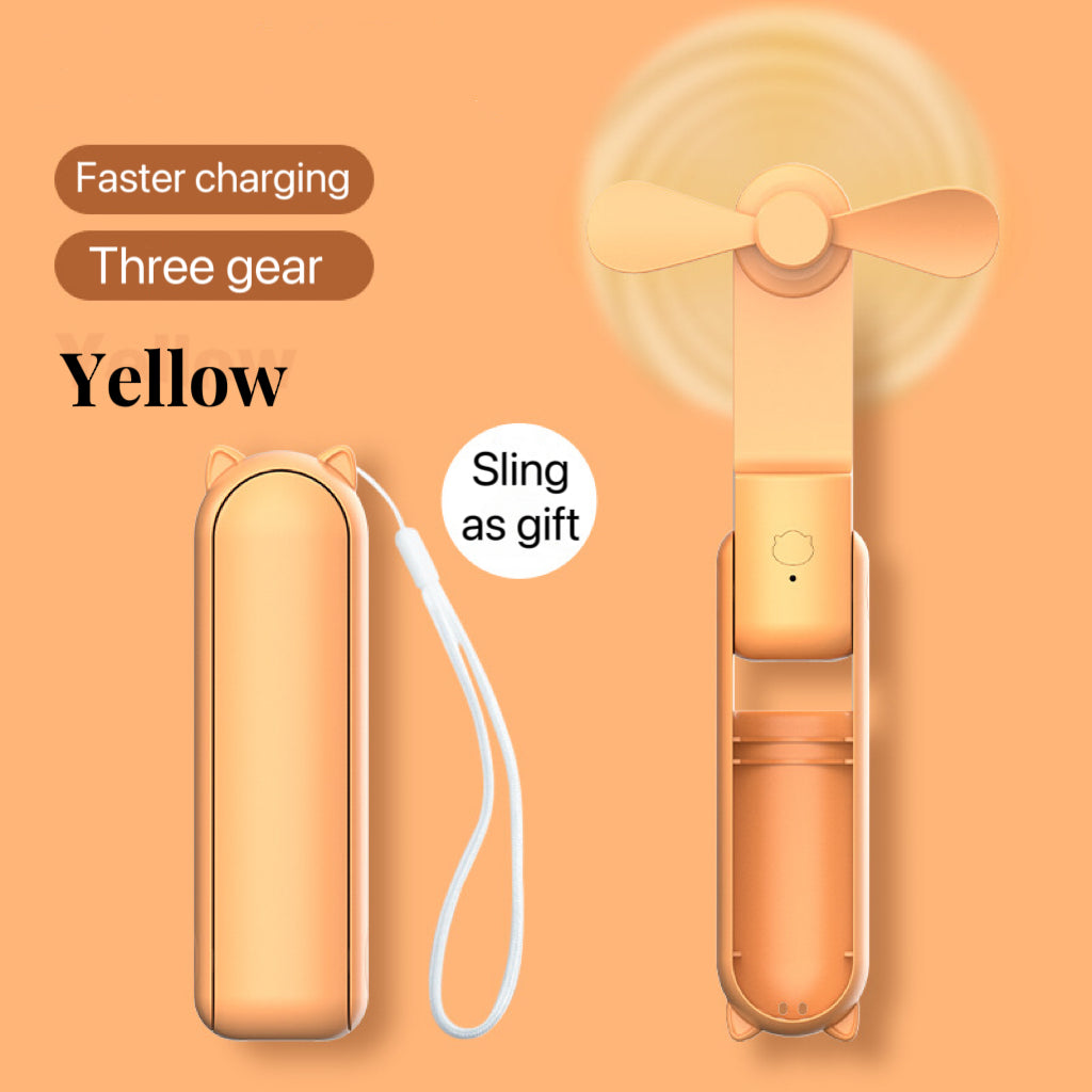 Mini Folding Power Bank Fan