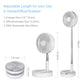 Foldable Fan Foldaway Oscillating with Remote Control