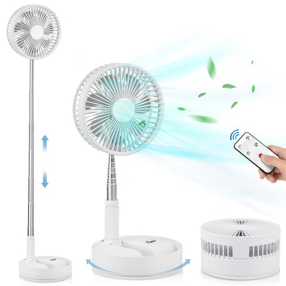 Foldable Fan Foldaway Oscillating with Remote Control