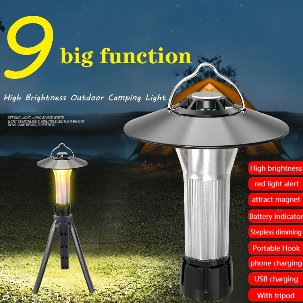 Portable Tripod Camping Light