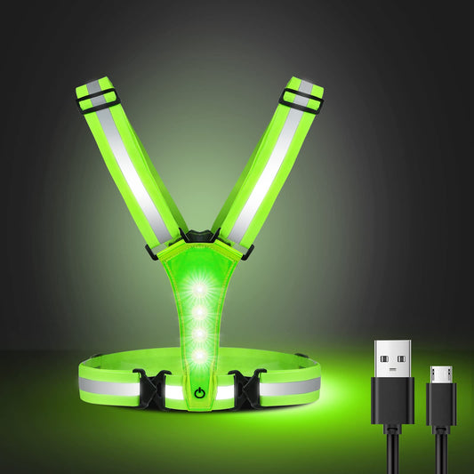 Led Reflective Vest Running Light